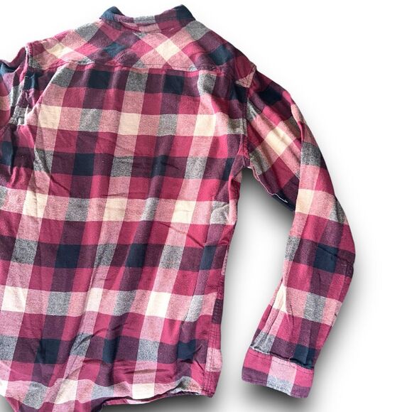 Checkered Plaid Cotton Button Down Tavern Grunge Flannel Mens XL Lumberjack - Picture 15 of 16